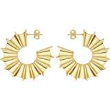 Ippos Fin Earrings Gold