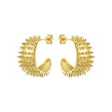 Ahinos Spike Earrings Gold