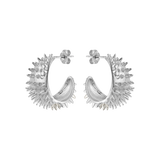 Ahinos Spike Earrings Silver
