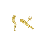 Okto Stud Earrings Gold