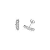 Ahinos Spike Stud Earrings Silver