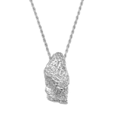 Shell Fragment Necklace Silver
