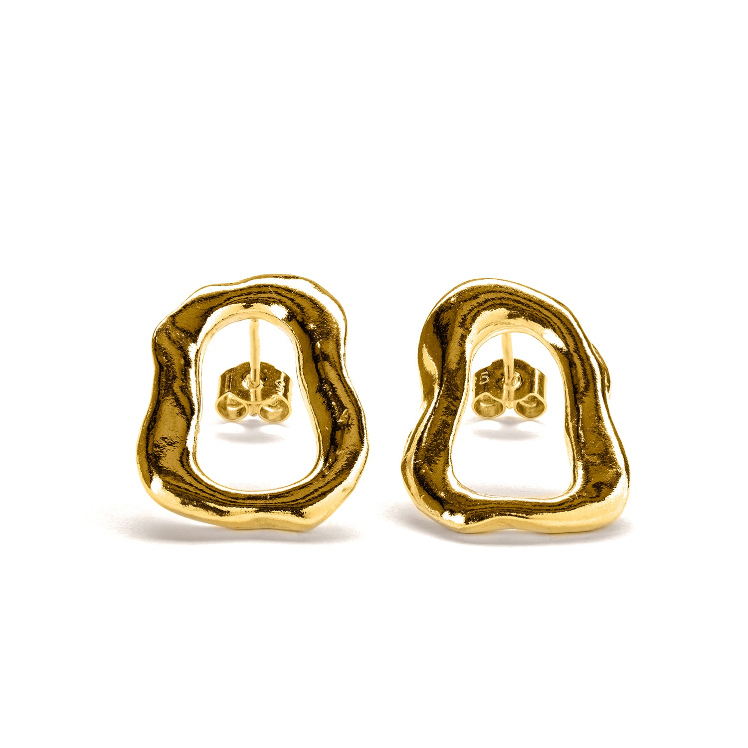 Frances-Kirk-Classic-Curve-Loop-Statement-Studs-Earrings-Gold-Silver-Sterling-Vermeil