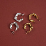 Frances-Kirk-Crescent-Beeswax-Hoops-Chunky-Textured-Molten-Hoop-Earrings-Gold-Vermeil-Sterling-Silver