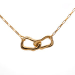 Frances-Kirk-Curve-Double-Link-Hoop-Loop-Oval-Interlocking-Pendant-Chunky-Rectangle-Chocker-Chain-Necklace-Gold-Vermeil-Sterling-Silver