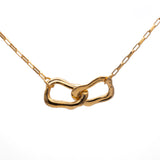 Frances-Kirk-Curve-Double-Link-Hoop-Loop-Oval-Interlocking-Pendant-Chunky-Rectangle-Chocker-Chain-Necklace-Gold-Vermeil-Sterling-Silver