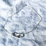 Frances-Kirk-Curve-Double-Link-Hoop-Loop-Oval-Interlocking-Pendant-Chunky-Rectangle-Chocker-Chain-Necklace-Gold-Vermeil-Sterling-Silver