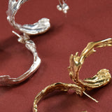 Frances-Kirk-Fluid-Fire-Hoops-Oversized-Large-Hoop-Earrings-Hoop-Molten-Textured-Hammered-Sterling-Silver-Gold-vermeil