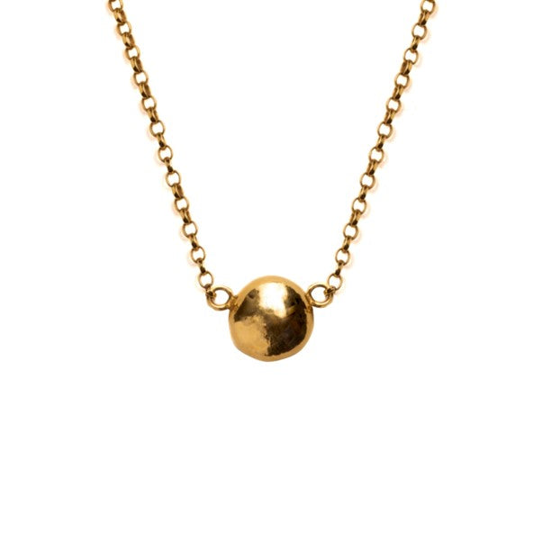 Frances-Kirk-Lunar-Choker-Ball-Sphere-Moon-Pendant-Chain-Necklace-Gold-Vermeil-Sterling-Silver
