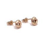 Frances-Kirk-Mini-Molten-Donut-Round-Curcle-Hoop-Studs-Earrings-Stud-Solid-Gold