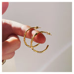 Frances-Kirk-Mini-Molten-Textured-Chunky-Gold-Vermeil-Sterling-Silver-Hoops-Hoop-Earrings-Everyday