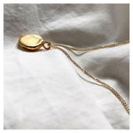 Frances-Kirk-Mini-Nugget-Textured-Disc-Circle-Pendant-Necklace-Unique-Gold-Vermeil-Sterling-Silver
