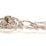 Frances-Kirk-Molten-stacking-rings-9-carat-gold-ring-set-textured-molten-bands-sterling-Silver