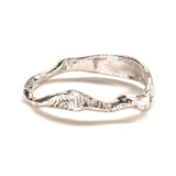 Frances-Kirk-Molten-stacking-rings-9-carat-gold-ring-set-textured-molten-bands-sterling-Silver