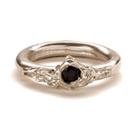 Frances-Kirk-One-Gemstone-Stacking-Molten-Textured-Unique-Band-Ring-Sapphire-Ruby-Diamond-Cubic-Zirconia-Sterling-Silver-Gold-Vermeil
