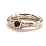 Frances-Kirk-One-Gemstone-Stacking-Molten-Textured-Unique-Band-Ring-Sapphire-Ruby-Diamond-Cubic-Zirconia-Sterling-Silver-Gold-Vermeil
