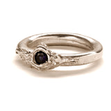 Frances-Kirk-One-Gemstone-Stacking-Molten-Textured-Unique-Band-Ring-Sapphire-Ruby-Diamond-Cubic-Zirconia-Sterling-Silver-Gold-Vermeil