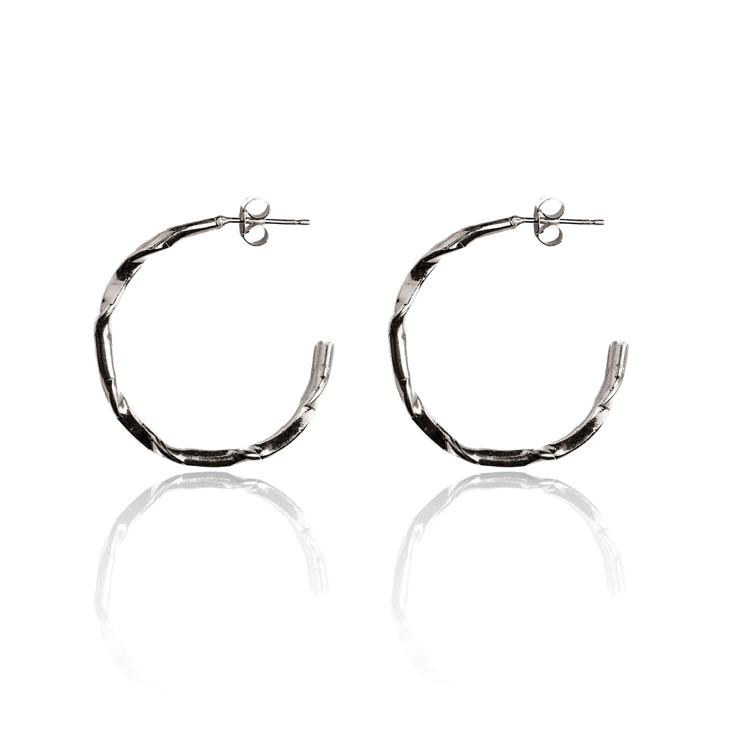 Frances-Kirk-Small-Crumpled-Hoops-Molten-Textured-Hoop-Earrings-Sterling-Silver-Gold-Vermeil