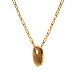 Frances-Kirk-Talisman-Pendant-Necklace-Gold-Vermeil-Sterling-Silver-Chunky-Chain-Textured-Oval-Hoop-Disc