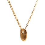 Frances-Kirk-Talisman-Pendant-Necklace-Gold-Vermeil-Sterling-Silver-Chunky-Chain-Textured-Oval-Hoop-Disc