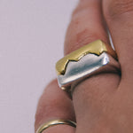 Frances-Kirk-Two-Halves-of-a-Whole-Duo-Double-Stacking-Signet-Mixed-Metal-Ring-set-Rings-Pair-Interlocking-Sterling-Slver-Gold-Vermeil-Unique-Personalised-Jewellery