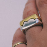 Frances-Kirk-Two-Halves-of-a-Whole-Duo-Double-Stacking-Signet-Mixed-Metal-Ring-set-Rings-Pair-Interlocking-Sterling-Slver-Gold-Vermeil-Unique-Personalised-Jewellery