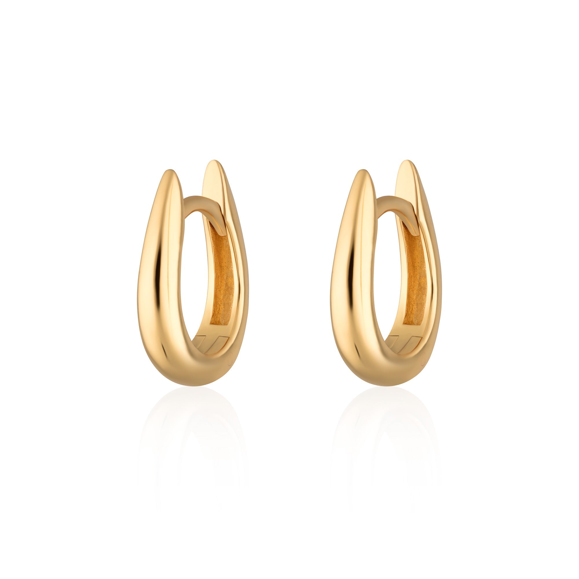 Gold-Claw-Huggie-Hoop-Earrings-Earring-Tusk-End-Spike-Ear-Stack-Curated-Minimal-Cool-Jewellery-DemiFine-Scream-Pretty