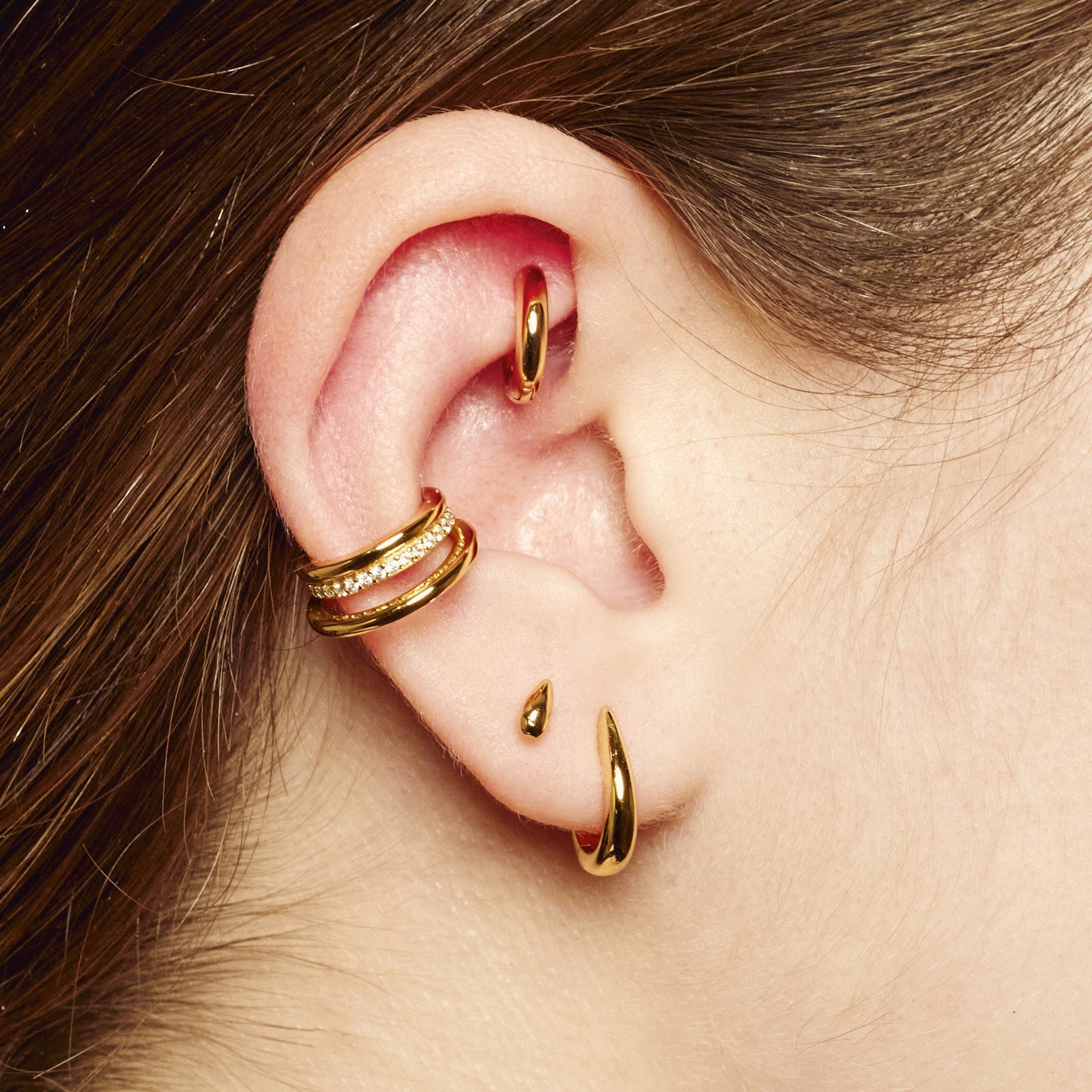 Gold-Claw-Huggie-Hoop-Earrings-Earring-Tusk-End-Spike-Ear-Stack-Curated-Minimal-Cool-Jewellery-DemiFine-Scream-Pretty