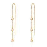 Gold-Sparkling-Star-Threader-Drop-Earrings-Scream-Pretty-dangle-Chain-statement-diamond-cubic-zirconia-party-evening-style