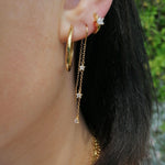 Gold-Sparkling-Star-Threader-Drop-Earrings-Scream-Pretty-dangle-Chain-statement-diamond-cubic-zirconia-party-evening-style