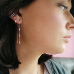 Gold-Sparkling-Star-Threader-Drop-Earrings-Scream-Pretty-dangle-Chain-statement-diamond-cubic-zirconia-party-evening-style