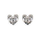 'A Good Listener' Small Heart Earrings