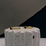 The Hoop Gold & Black Sapphire