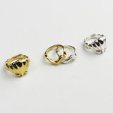 Wavey Stacker Ring Gold