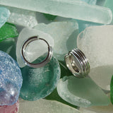 Cigar Band Chunky Hoop Earrings