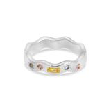 Pastel Jewelled Wiggle Ring