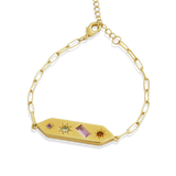 Kaleidoscope Disco Chain Bracelet Gold