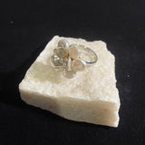 Small White 3D Keshi Pearl Flower Ring №49