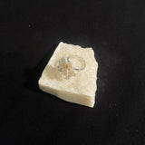 Small White 3D Keshi Pearl Flower Ring №49