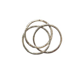 Linked Knot Triple Ring