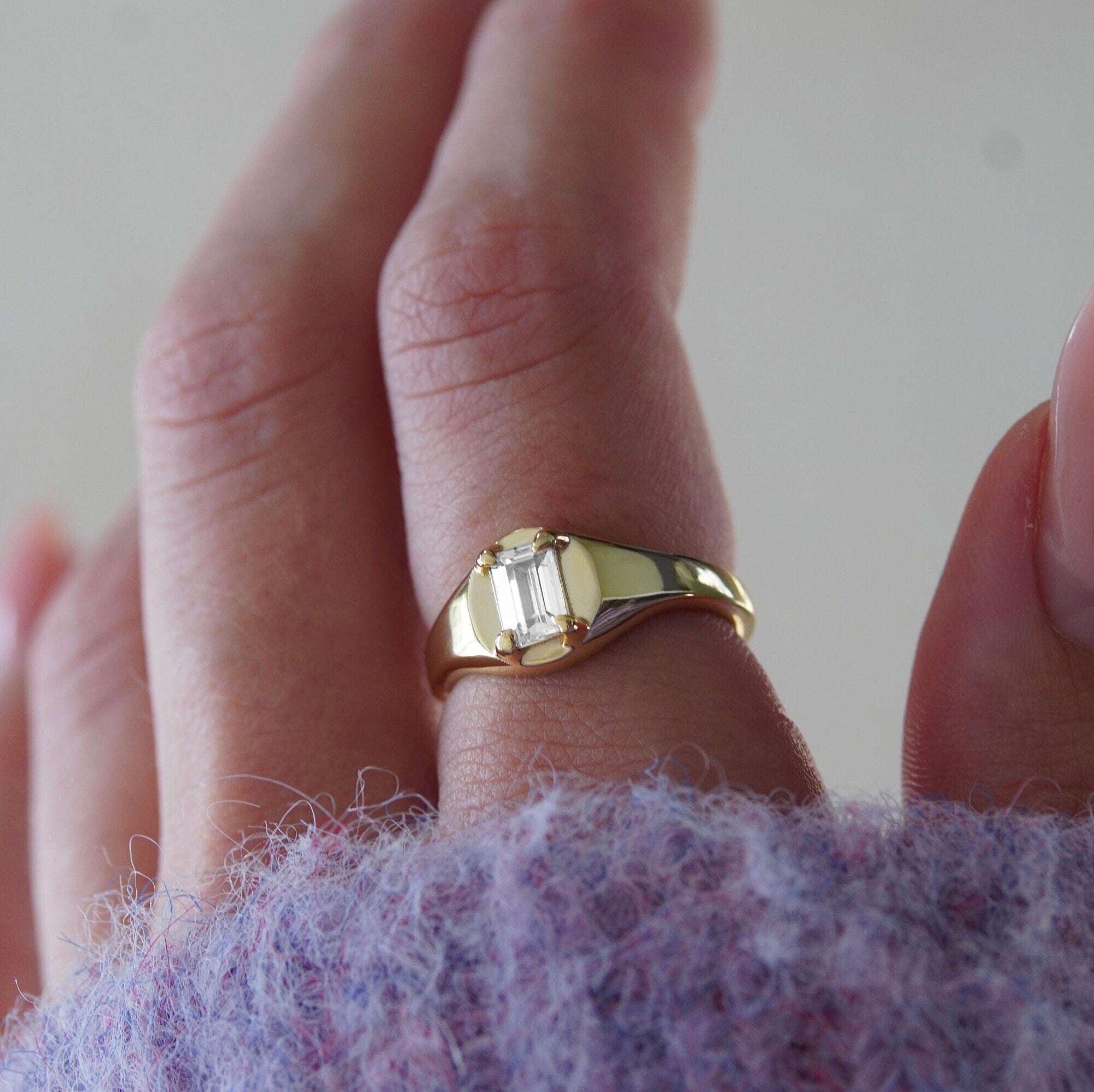 Junk-Jewels-Aubrey-Gold-Vermeil-Sterling-Silver-Cubic-Zirconia-Diamond-Stacking-Solitaire-Signet-Chunky-Ring-Gold-Silver