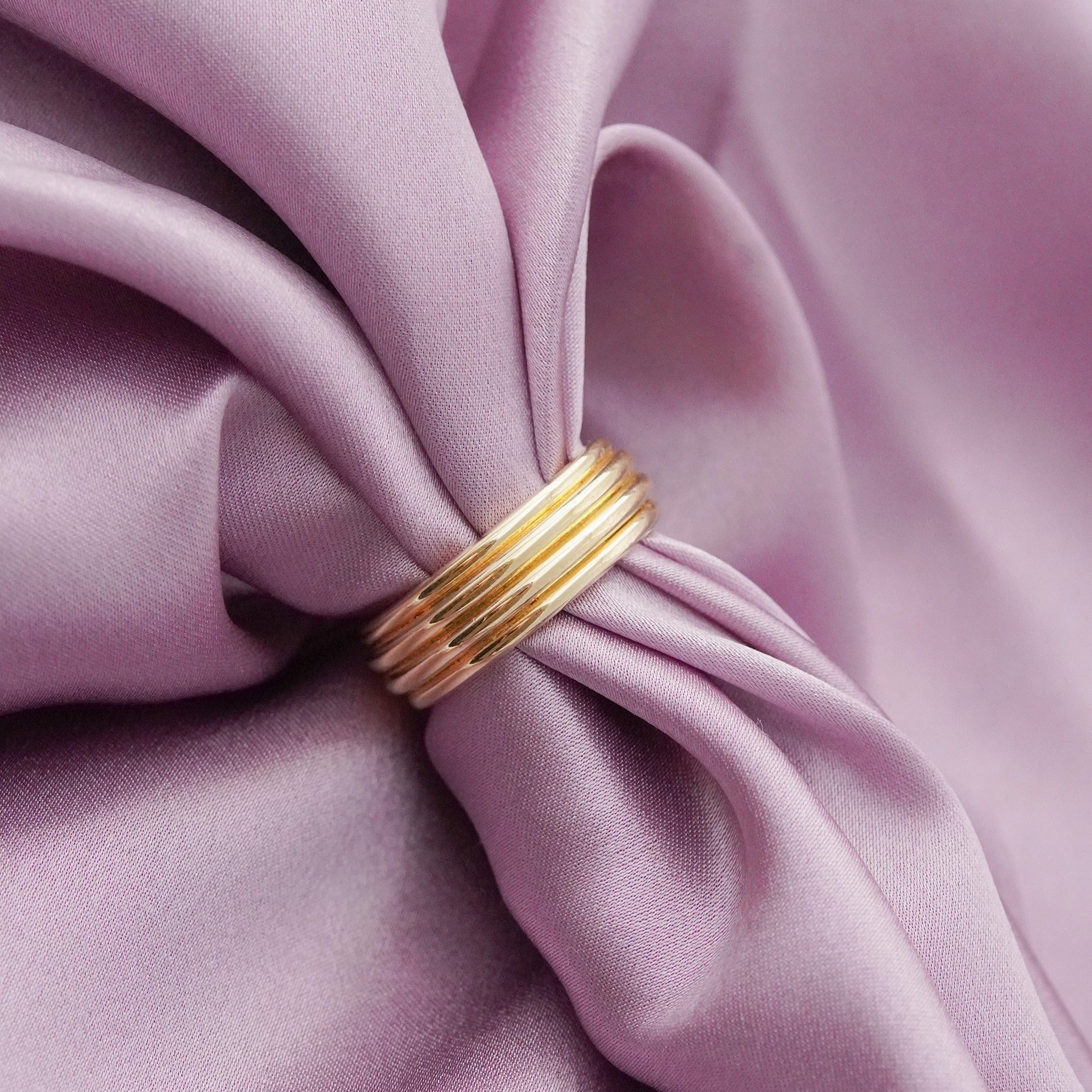 Junk-Jewels-Cigar-Band-Minimal-Ribbed-Layered-Chunky-Statement-Ring-Gold-Silver