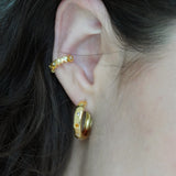 Junk-Jewels-Disco-Multi-Rainbow-Gemstone-Stone-Star-Hoop-Hoops-Earrings-Gold-Silver