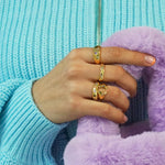 Junk-Jewels-Jewelled-Dreams-Gemstone-Star-Chunky-Statement-Cocktail-Ring-Gold 