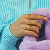Junk-Jewels-Jewelled-Dreams-Gemstone-Star-Chunky-Statement-Cocktail-Ring-Gold 