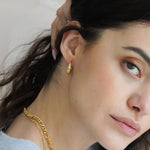 Junk-Jewels-Kaleidoscope-Disco-Gemstone-Star-Chunky-Hoop-Earrings-Gold
