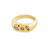 Junk-Jewels-Kaleidoscope-Gemstone-Colourful-Chunky-Signet-Ring-Gold