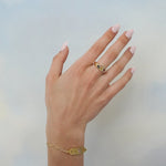 Junk-Jewels-Kaleidoscope-Gemstone-Colourful-Chunky-Signet-Ring-Gold