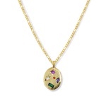 Junk-Jewels-Kaleidoscope-Gemstone-Multicoloured-Rainbow-Star-Pendant-Necklace-Gold-Figaro-Chain