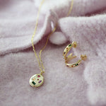 Junk-Jewels-Kaleidoscope-Gemstone-Multicoloured-Rainbow-Star-Pendant-Necklace-Gold-Figaro-Chain